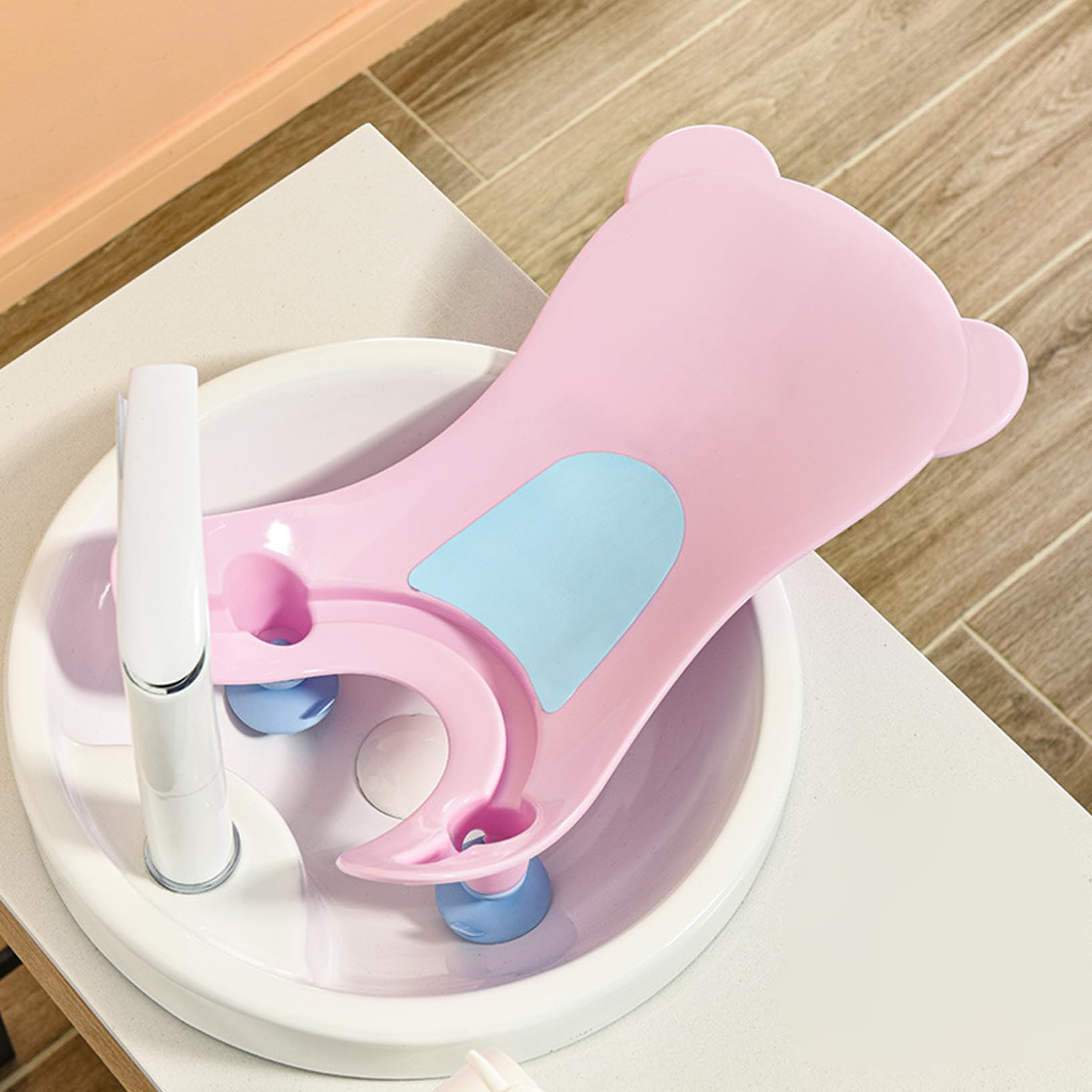 Baby-Waschbecken-Badewanne, Baby-Bidet für einfaches Windelwechseln, tragbare Badewannenstütze für Neugeborene zum freihändigen Spülen, Po-Waschmaschine für Waschbecken