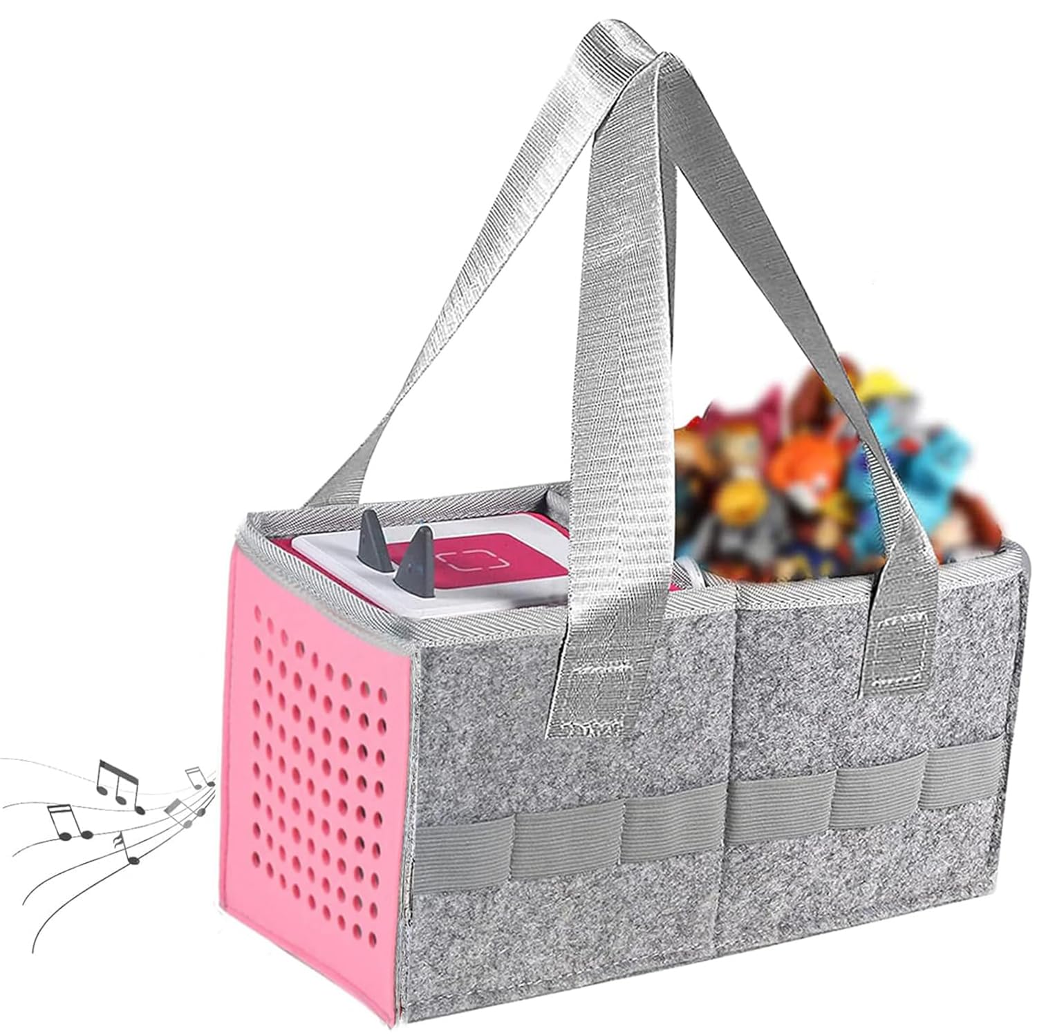 Travel Carrying Bag for Tonie-box1/2 Audio Player Set, Pink