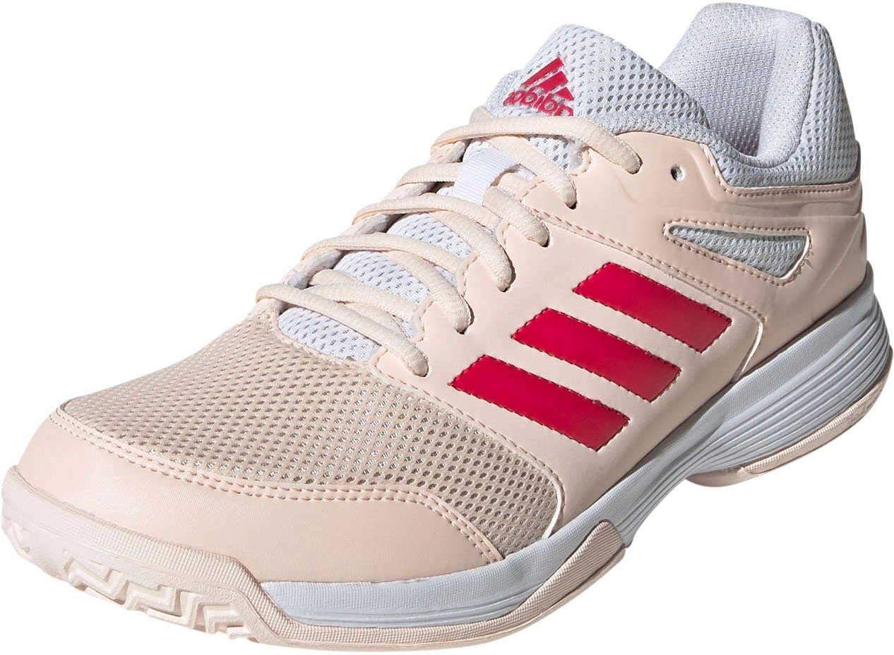 adidas Damen Speedcourt Volleyball-Schuh, PNKTIN/FTWWHT/POWPNK, 41 1/3