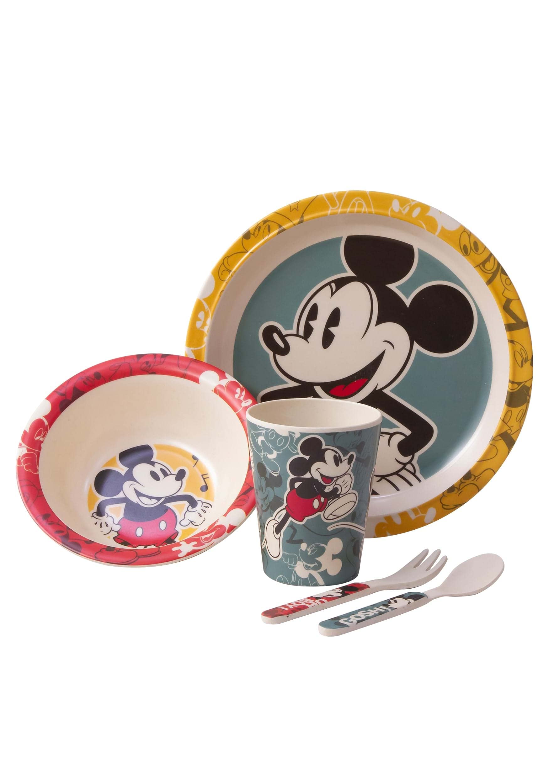 Amazon.com: Disney Dancing Mickey 5 pc Bamboo Fibre Kids Set