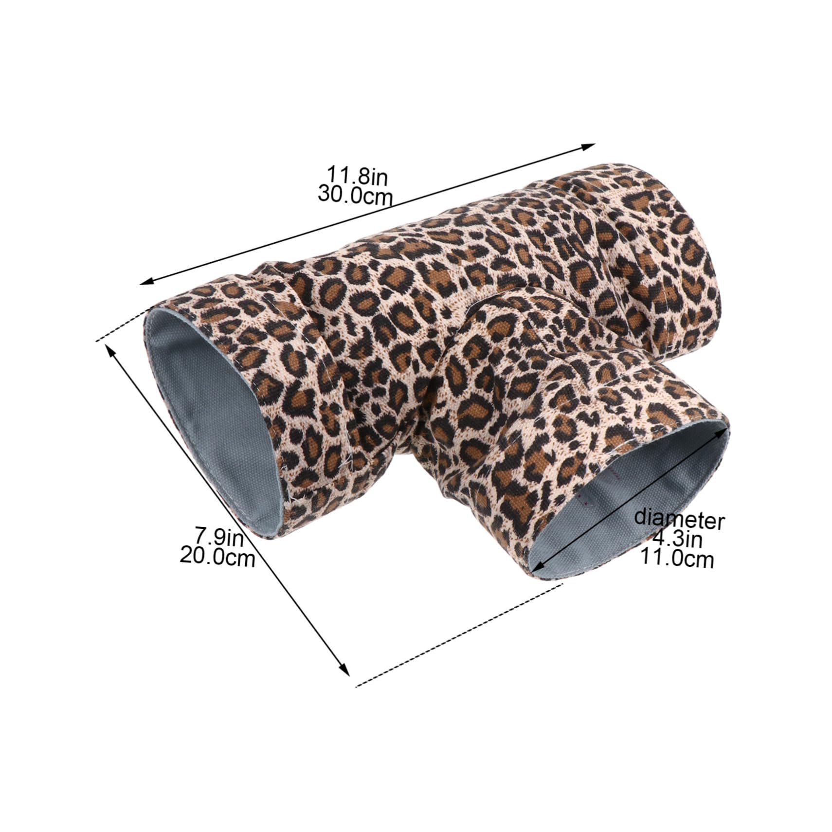 Mipcase Compact Hamster Tunnel Nest Folding Pet Tube Toy Sturdy Construction Attractive Pattern for Small Animals