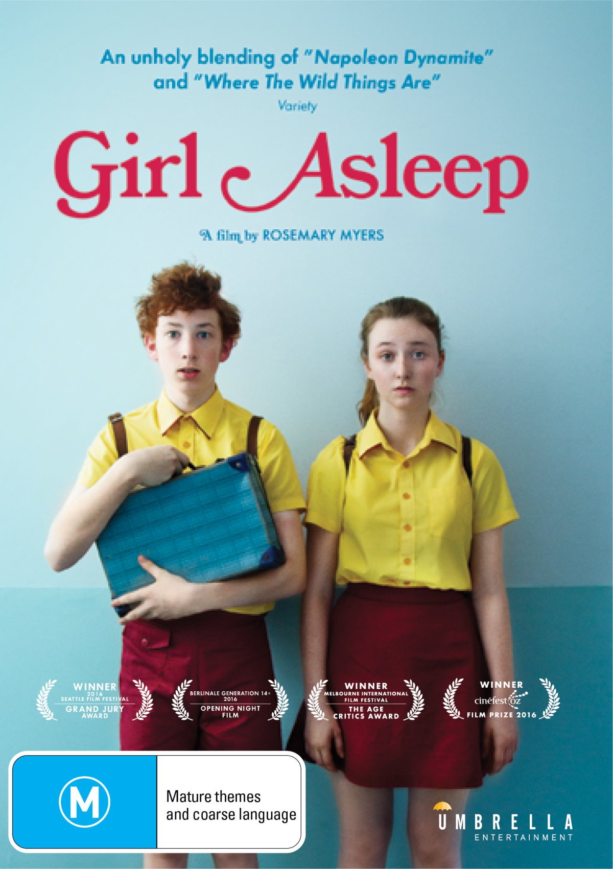 Girl Asleep DVD USA con estética retro y humor surrealista único
