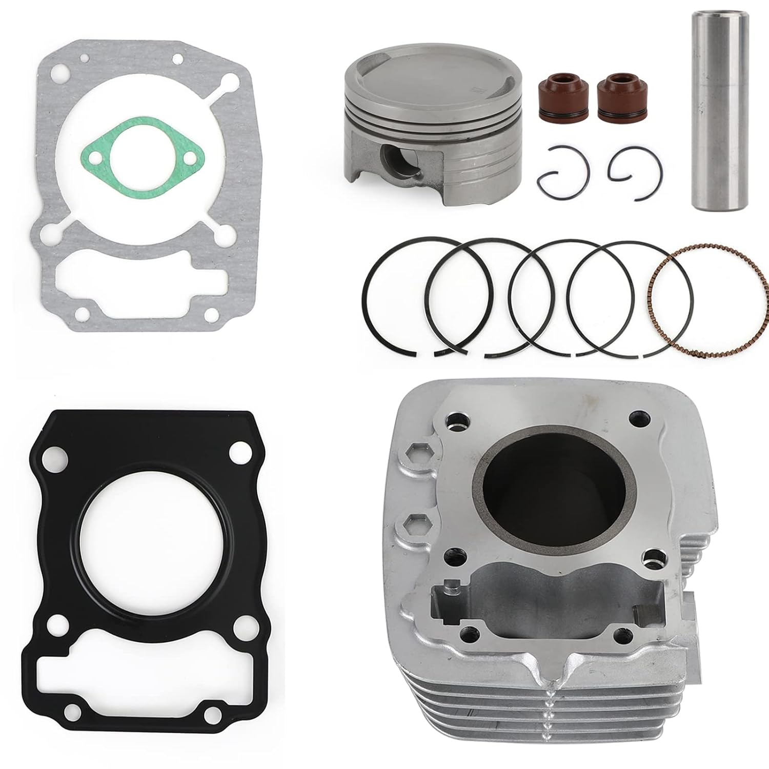 Cylinder Barrel Piston Ring Gasket Kit 57.3mm Fit for Honda CRF150F CRF 150 F 2006-2017, XR150 XR150L XR150LEK Shadow 2014-2018