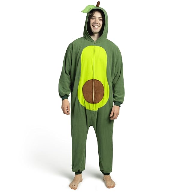Foto 7 de 8 de Spooktacular Creations Disfraz Unisex Adulto Aguacate Mono Peluche con Gorro para Fiesta de Juegos de rol…