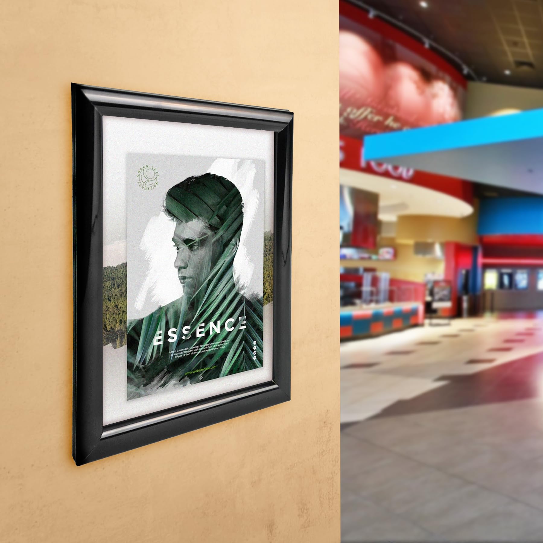 Amazon.co.jp: Azar Displays 300336-BLK-4PK 壁マウント プラスチック