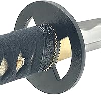 Vista 9 de HMS Samurai Katana Sword, Practical, Hand Forged, 1045 Carbon Steel, Heat Tempered/Clay Tempered, Full Tang, Sharp, Scabbard