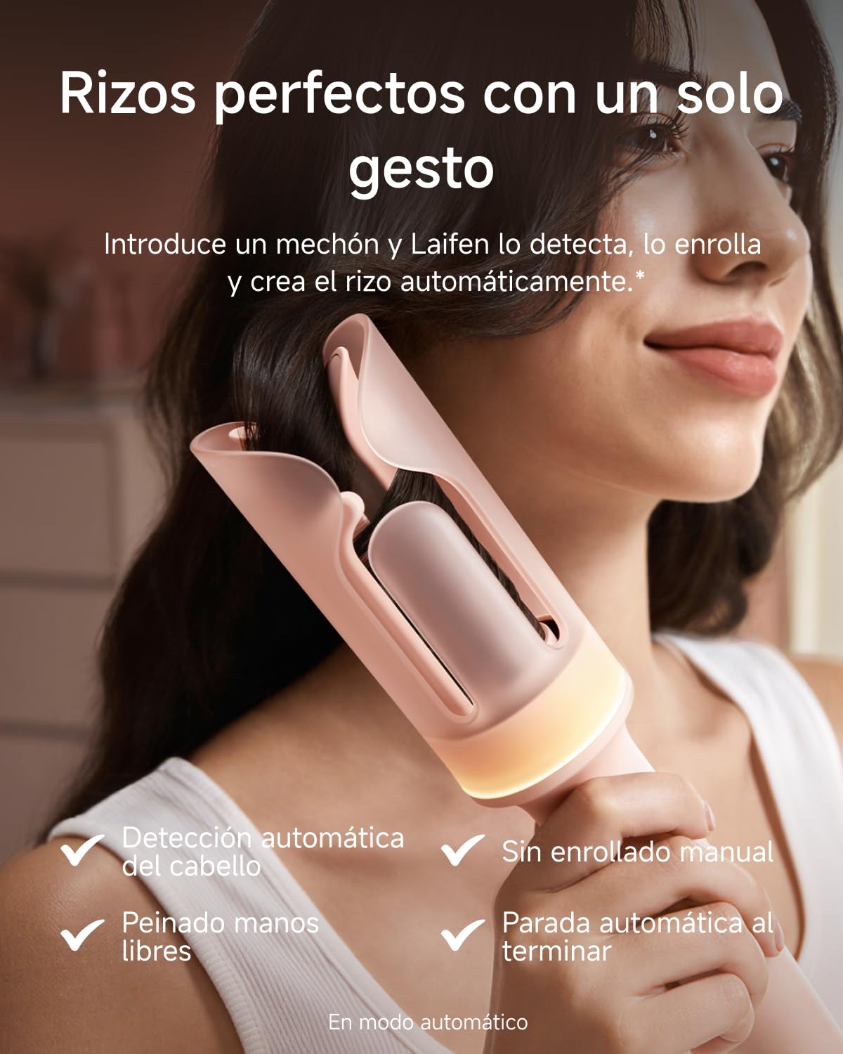 Laifen AutoCurl Rizador Automático, 32 mm, 2 Modos, 200M Iones