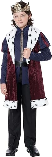 Disfraz de rey noble de corazón bondadoso para niño
