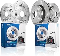 Vista 129 de Detroit Axle - Rotores de freno delantero para 4WD 6-Lug 2004-2008 Ford F-150 Lobo, 2006-2008 Lincoln Mark LT Rotores de freno 2005 2007 Reemplazo