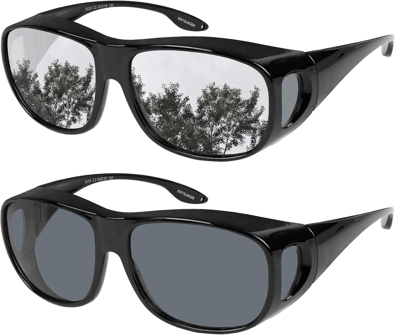 Fit Over Wrap Sunglasses Polarized Lens Wear Over Eyeglasses 100% UV Protection for Men and Women