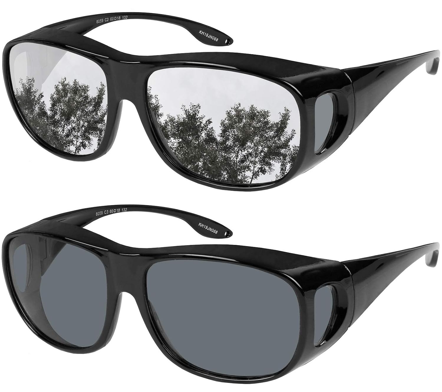 Fit Over Wrap Sunglasses Polarized Lens Wear Over Eyeglasses 100% UV Protection for Men and Women