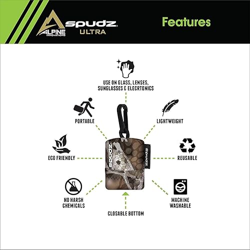 Miniatura 3 de SPUDZ Ultra Limpiador de pantalla de tela de microfibra y limpiador de lentes  Parte inferior que se puede cerrar