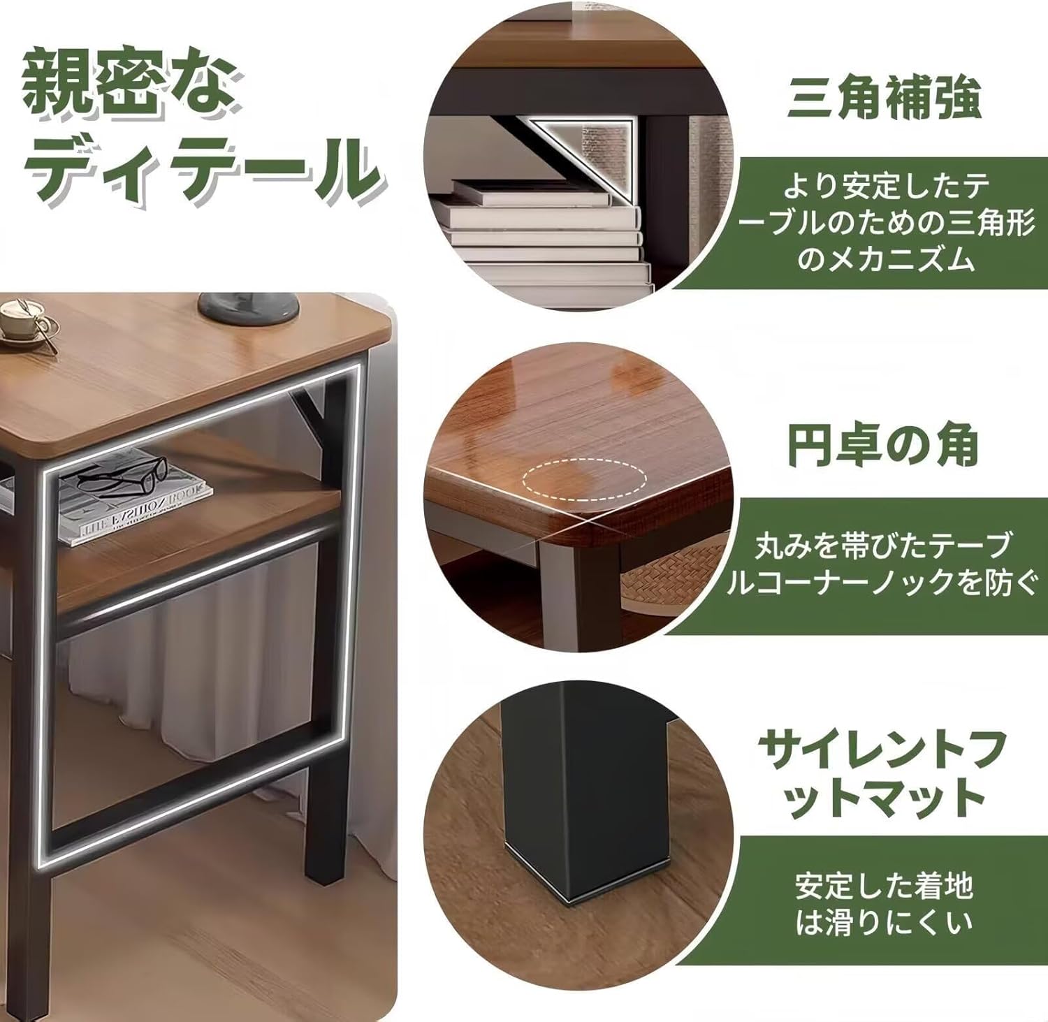 テーブル 細長い パソコンデスク PC机 机 勉強机 2段収納 40奥行きx120幅x74.6高さcm 耐荷重50kg ワークテーブ