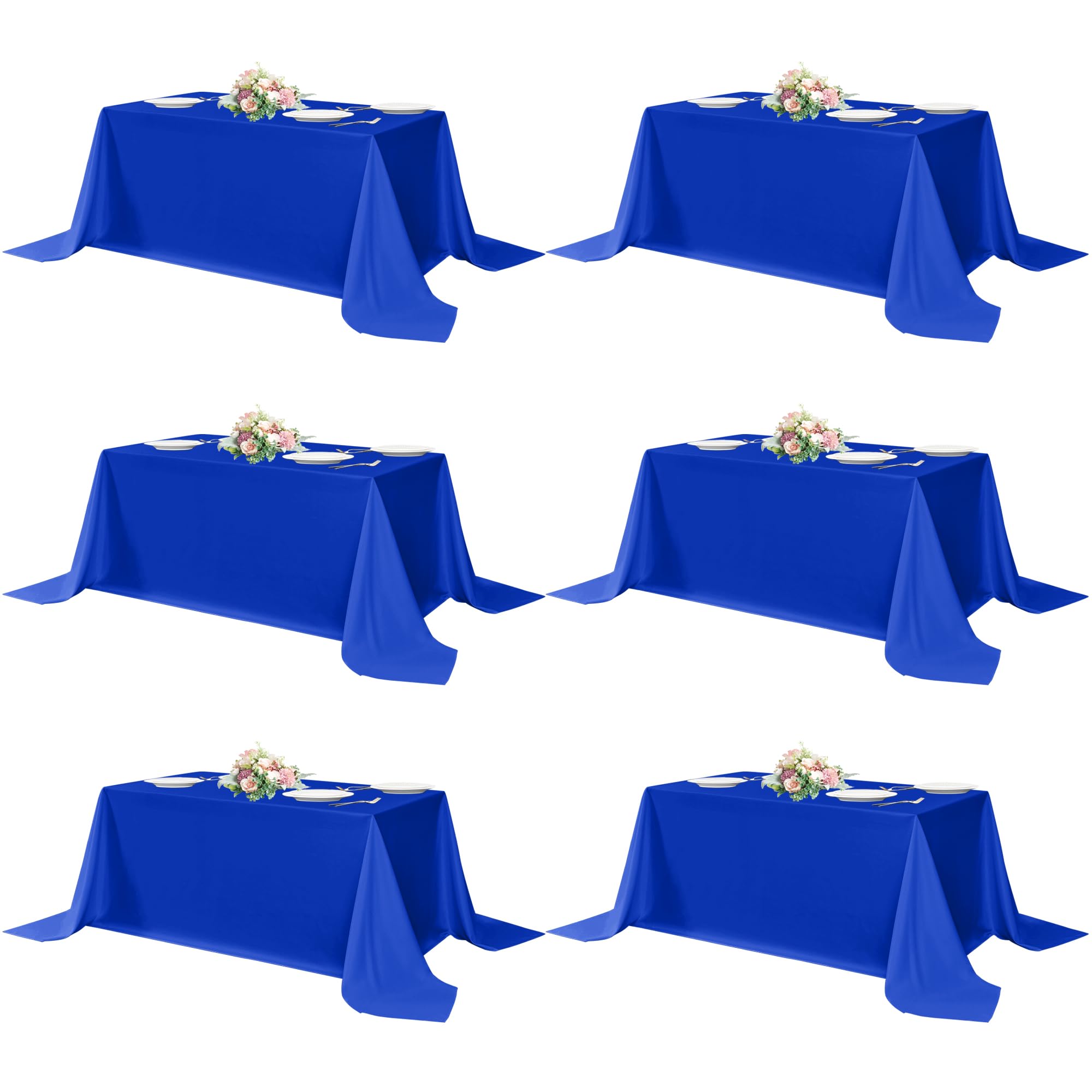 Photo 1 of sancua Royal Blue Rectangle Tablecloths 6 Pack