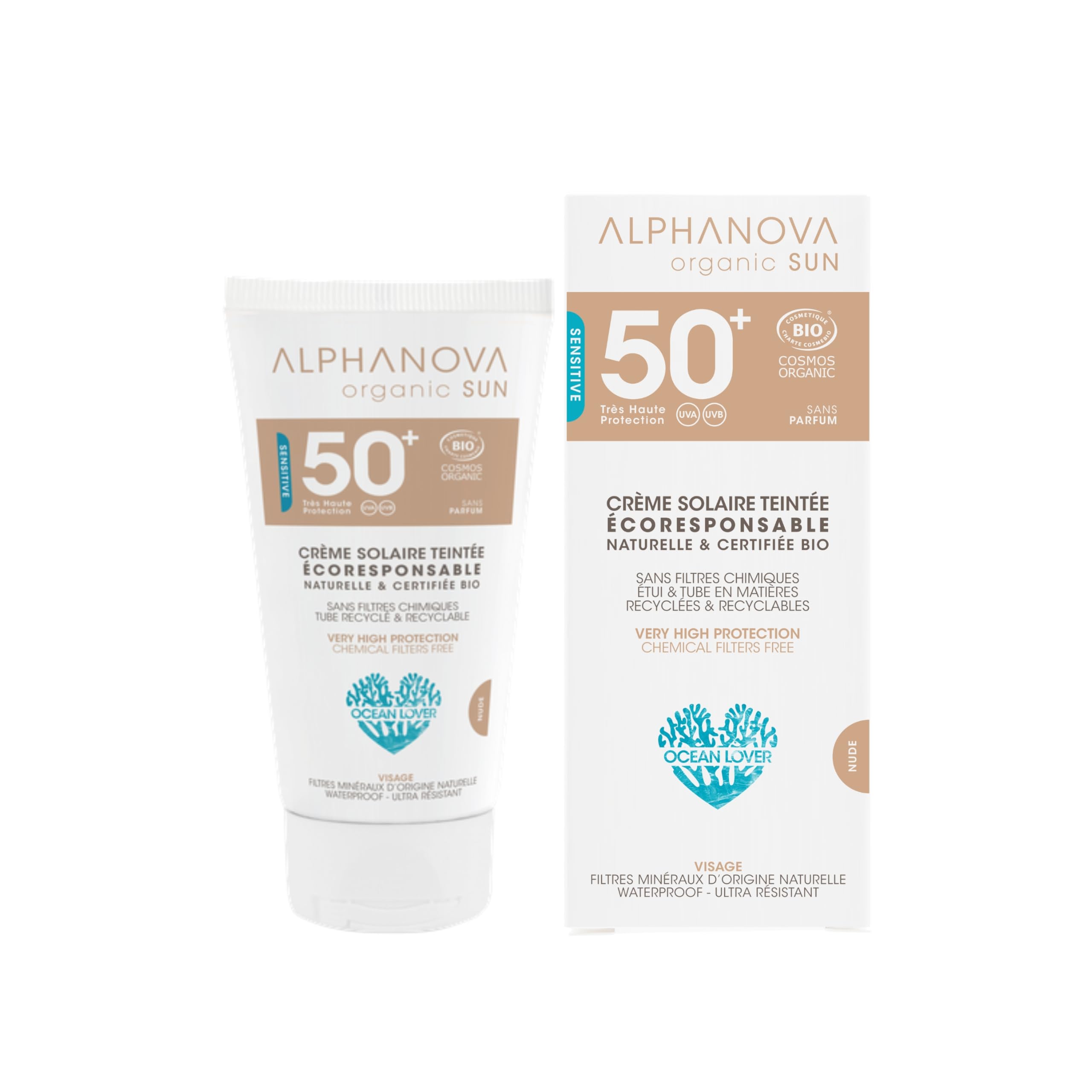 Alphanova Sun Crema Solar Color Claro SPF50+ HipoalergéNica 50G-image