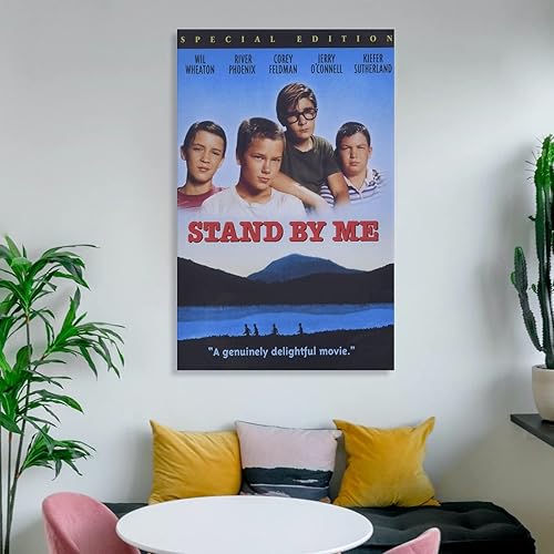 Miniatura 6 de Pósteres de película de aventuras, hermoso mural, Stand by Me 1986, sala de restaurante, oficina, bar, decoración de pared, ilustración, arte en