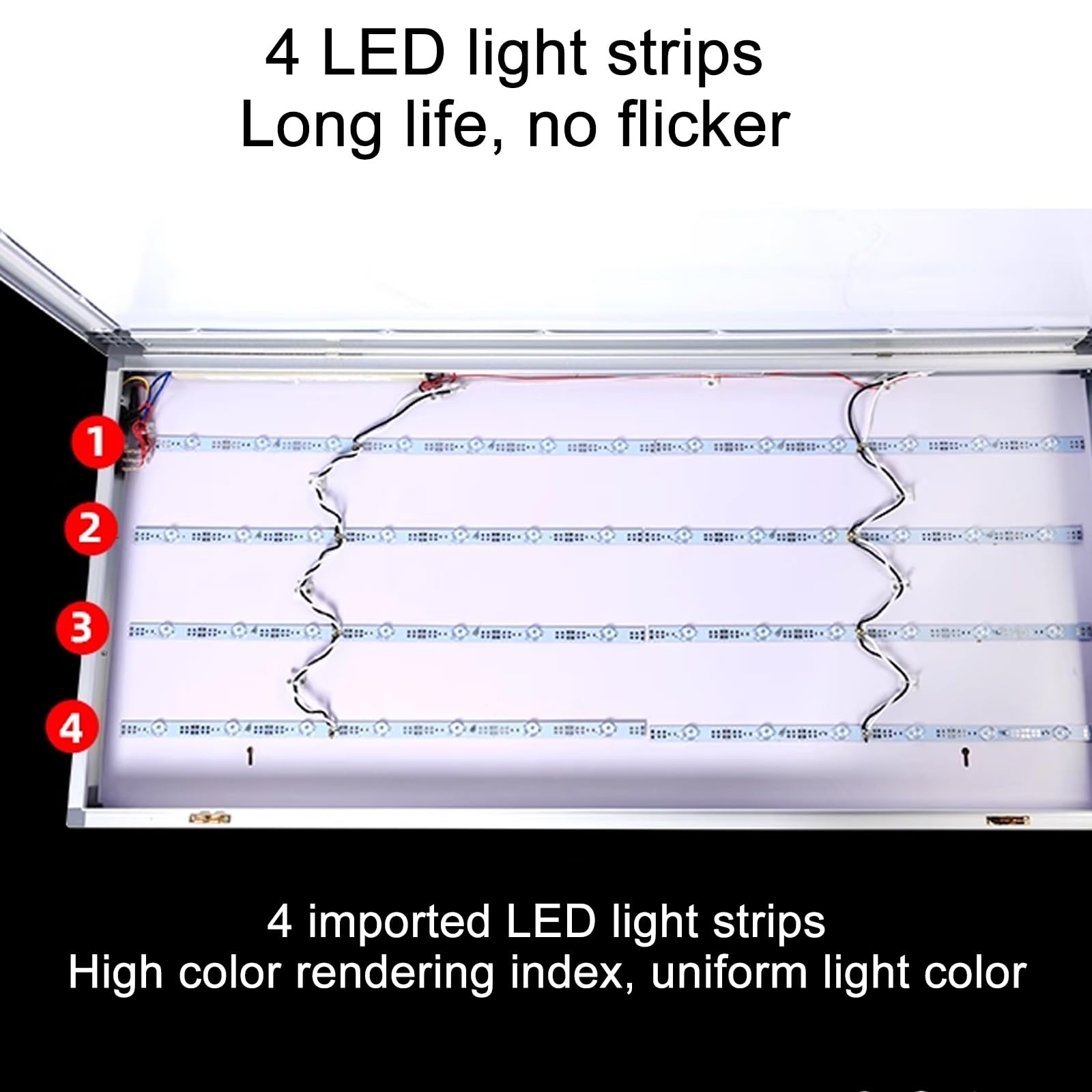 Illuminatore per Pellicole a Raggi X Led Schermo Radiografico Ultrasottile 6,5 cm Staffa Cliniche Ospedaliere 40x47x6,5cm