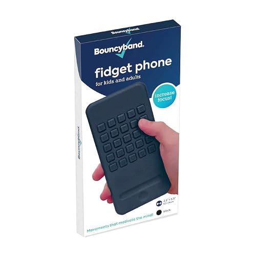 Bouncyband Fidget Phone – Realistic Smart Phone and Sensory Device, ADHD Toys for Increasing Focus, Relieving Anxiety and More