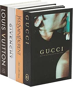 Decorative Books for Home Decor, Set of 4 Stylish Faux Books