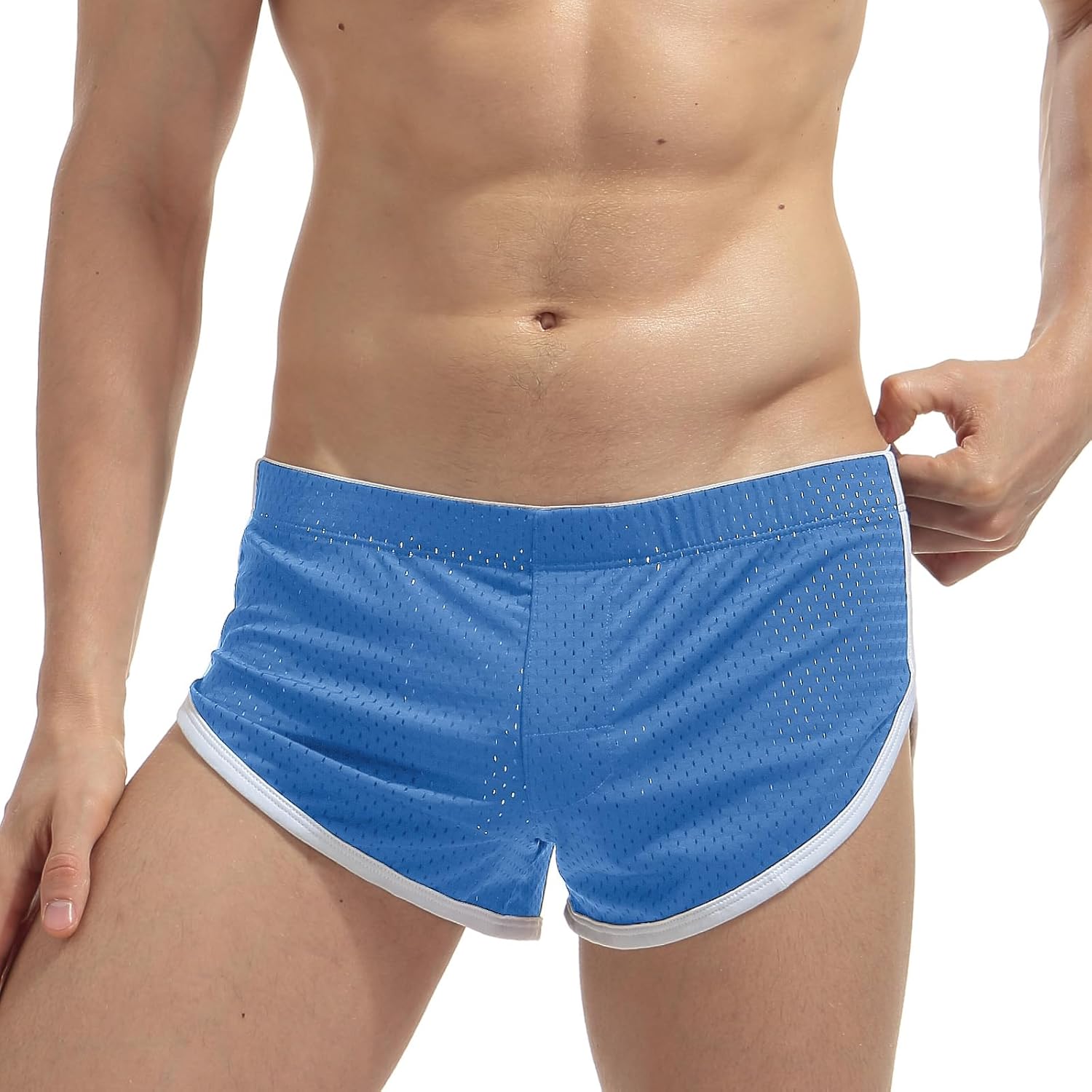 AIMPACT Mens Mesh Booty Shorts 3 Inch Sexy Smooth Lounge Active Shorts Ranger Panties - Image 2