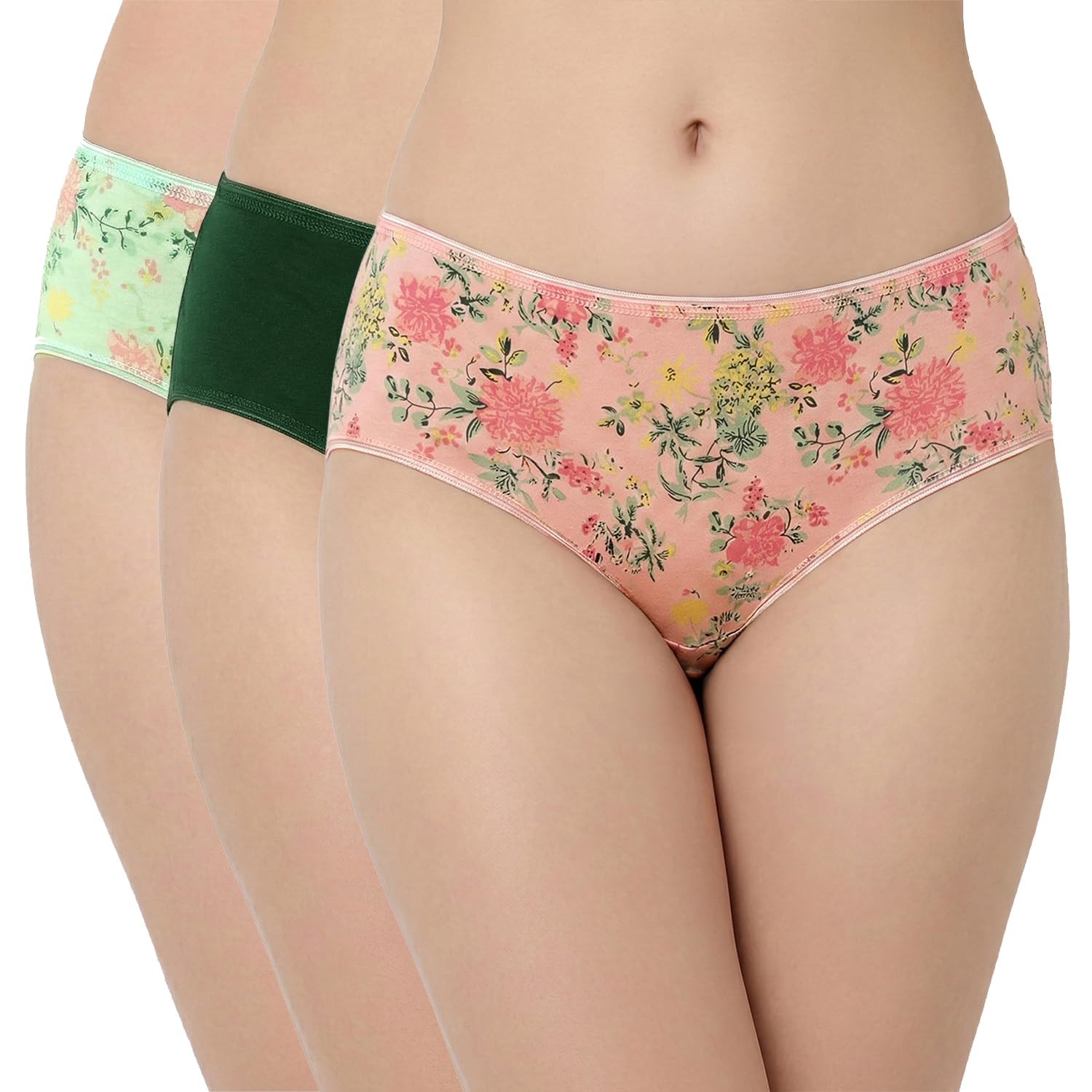 juliet Cotton Hipster Premium Panties Set of Full Coverage Stretchable Fabric-picture-18