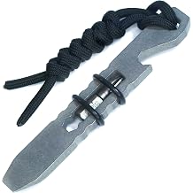 Titanium EDC Pocket Pry Bar Multitool Bottle Opener Keychain Screwdriver Multi Functional Survival Heavy Duty