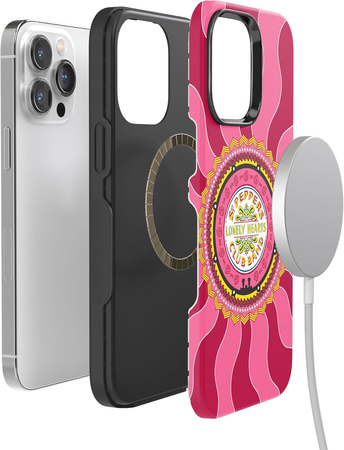 Casely iPhone 14 Pro Max Case | Lonely Hearts Club | The Beatles SGT. Pepper's | Bold Protective Design | Compatible with MagSafe