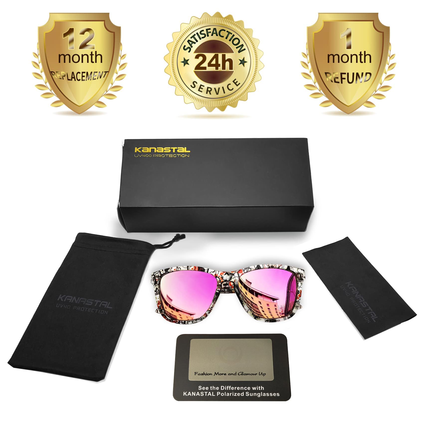 KANASTAL Polarizadas Gafas de Sol de Hombre y Mujer Moda Protección UV400 Categoría 3