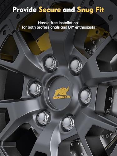 Vista 79 de MIKKUPPA Tuercas de rueda M12x1.5, repuesto para Jeep Compass 2006-2017, Patriot 2007-2017, Chevy Cruze 2010-2019, rueda Malibu Aftermarket Cromo