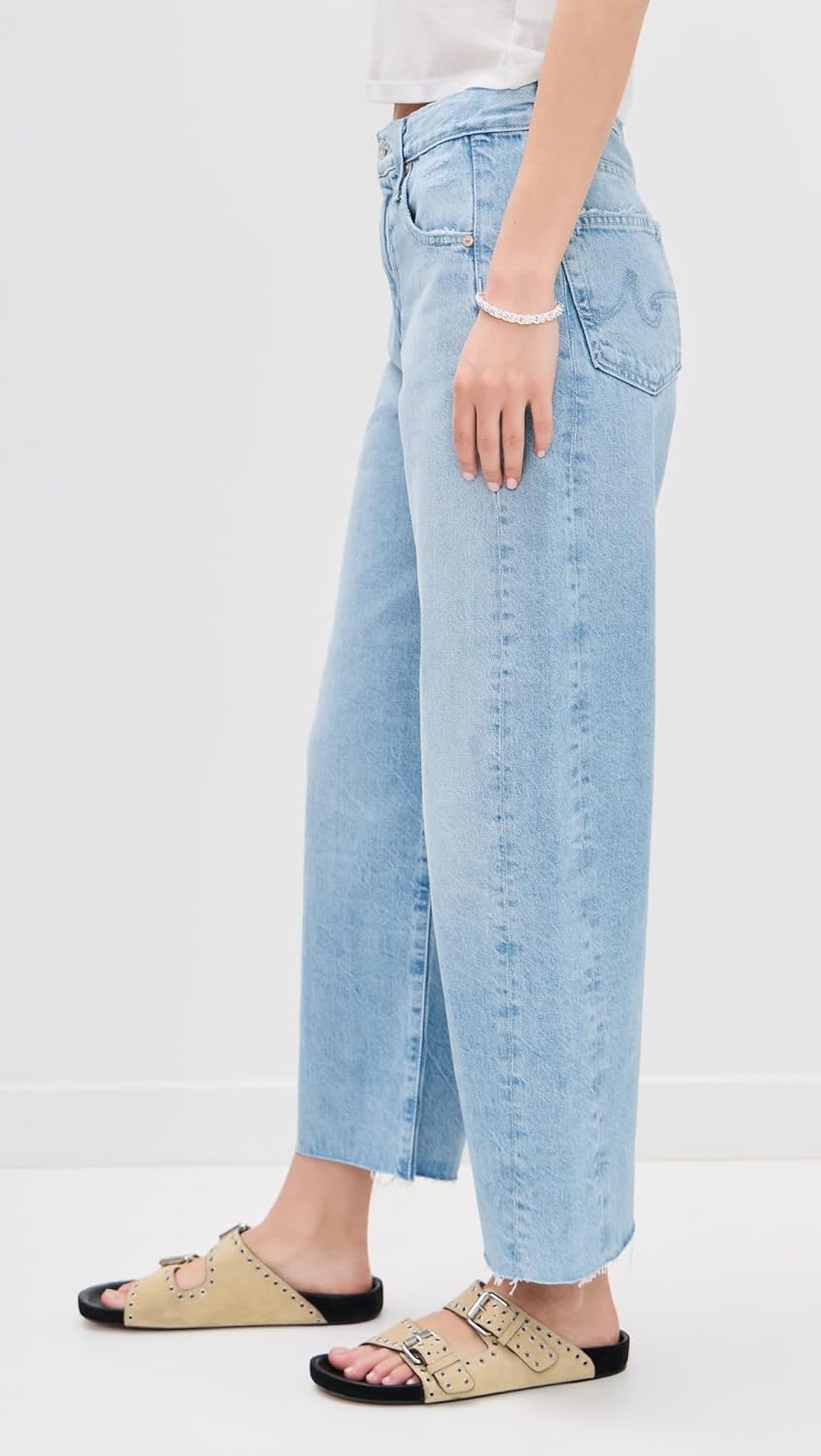 AG Adriano Goldschmied Womens Hattie High Rise Crop Barrel