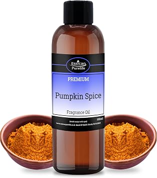 Essican Purelife Pumpkin Fragrance Oil for Candle Making Scents 100ml, Scented Oils for Humidifier - Long Lasting Aroma Candle Scents Wax Melt Fragrance Oils for Soap Making & Bath Bombs