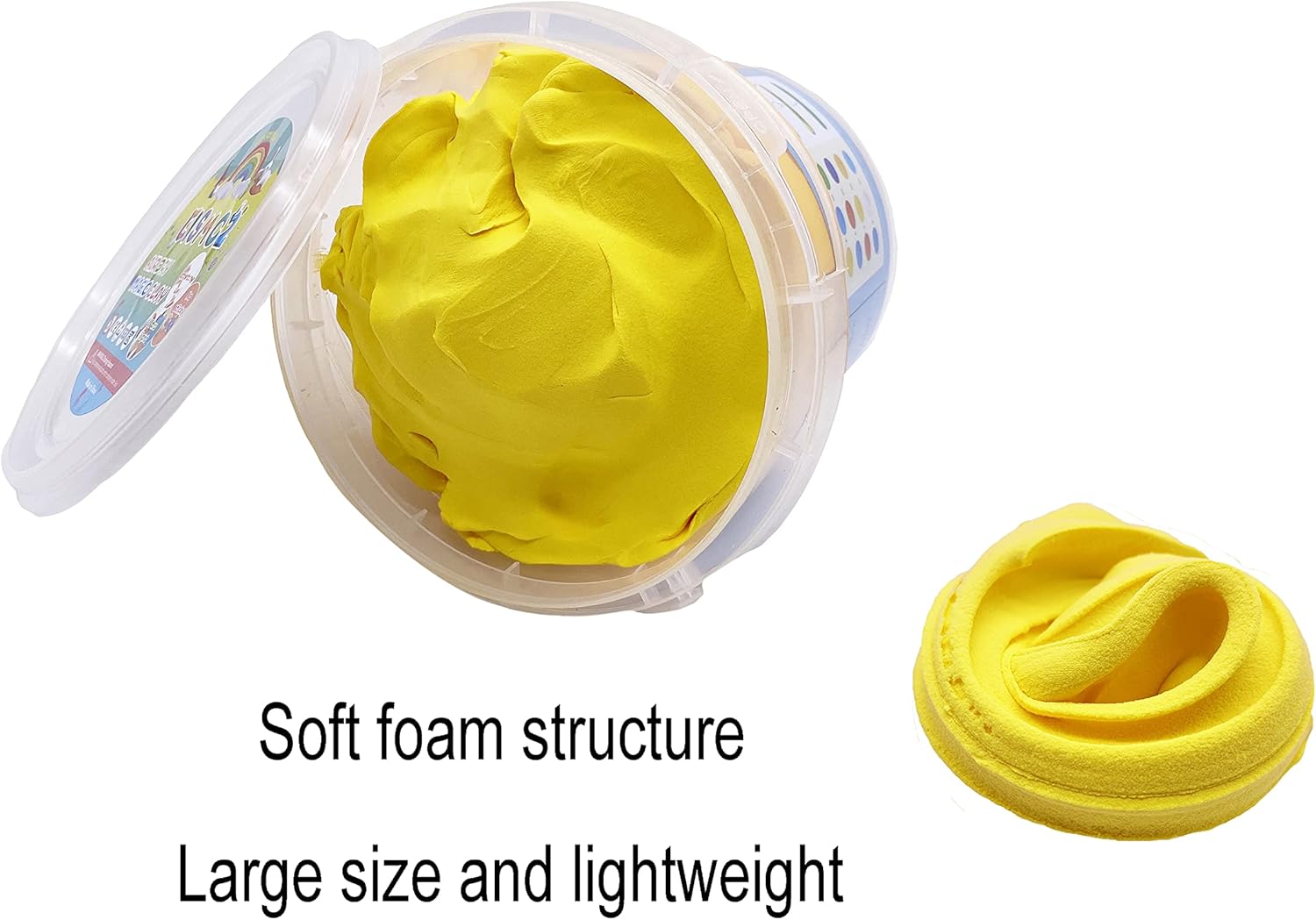 Air Dry Modeling Clay 10.5 oz Ultra Light Soft Magic Clay DIY Moulding Dough Primary Colors for Adults Kids Art Craft Kit Yellow : Arts, Crafts & Sewing