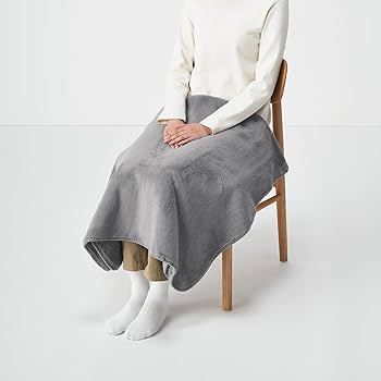 カシミヤ混毛布　ブランケット　グレー柄　廃盤商品　無印良品　ダブルサイズ カシミヤ混毛布ブランケットグレー柄廃盤商品無印良品ダブルサイズ