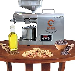 Cold Press Oil Machine for Home – Extract 12-15 Litres Fresh Oil/Day | Groundnut, Coconut, Sesame & More | Heavy Duty Motor | Easy Cleaning | 1 Year Warranty – Gorek Technologies (GT-OT)
