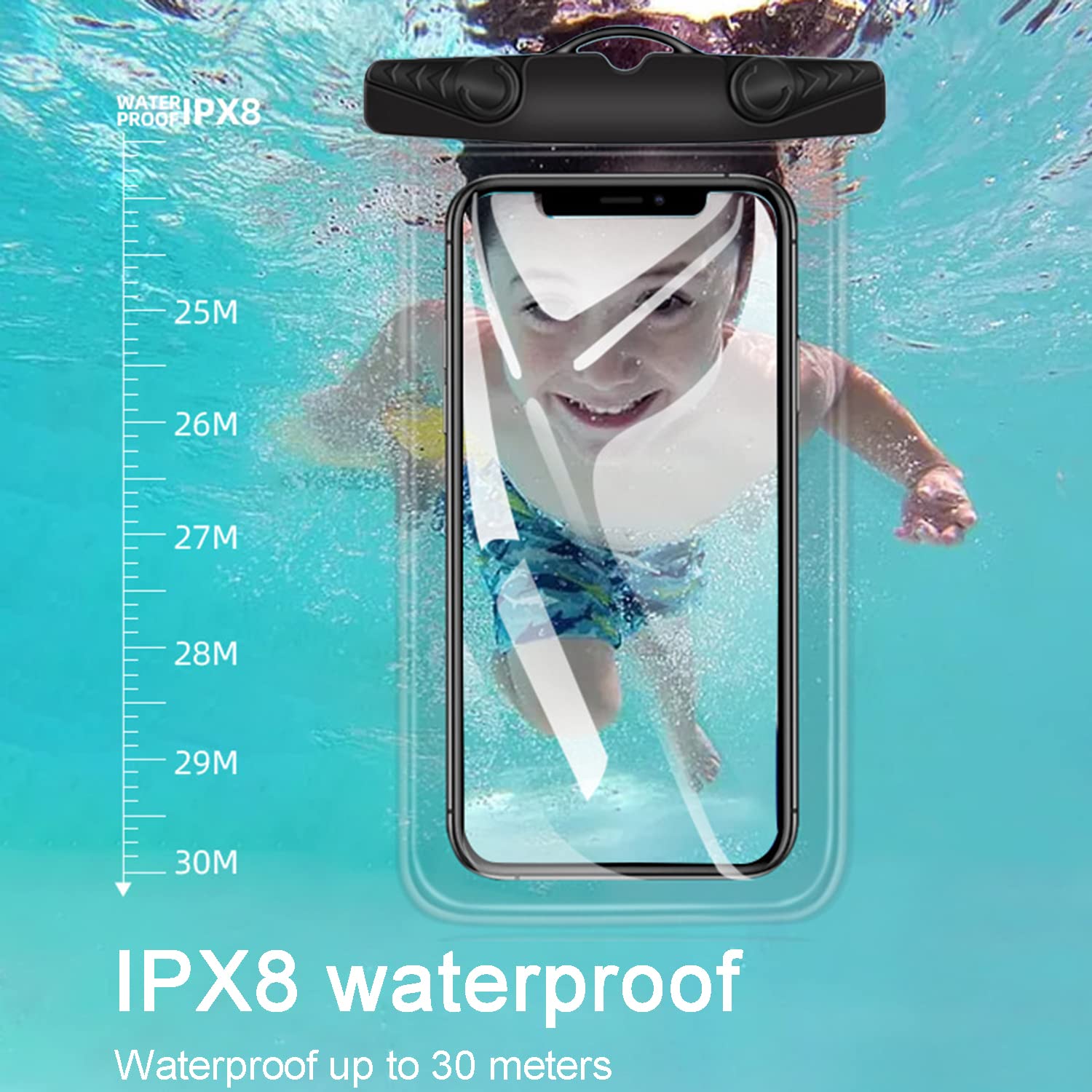 Protection Eau 1m Telephone 6.1 Pouces CASE-MATE Lot De 2 Pochettes étanches IP68 - Standard - Flottantes - Pour Smartphones Jusqu'à 6,1" - Vert Coque Flottante Iphone