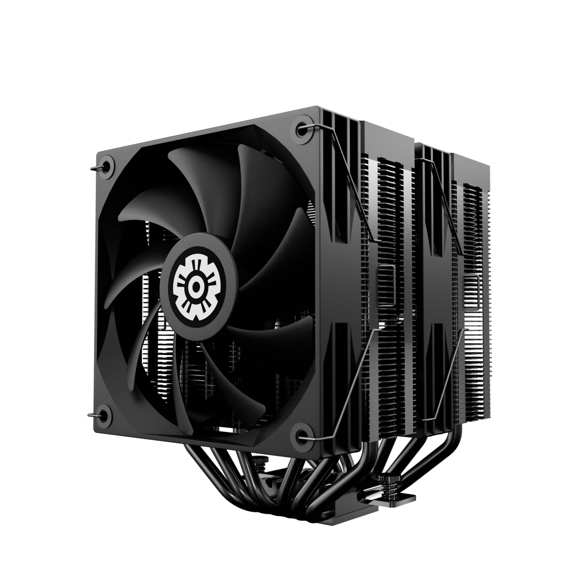 ENERMAX ETS-TD60D CPU Dual-Tower Kühler|Digitalstatusanzeige|2x 120mm PWM-Fan FDB|TDP 250W+|6x 6mm Composite Heatpipes|inkl. Dow Corning TC-5888 |Intel LGA1851/1700/115x AMD AM5/AM4