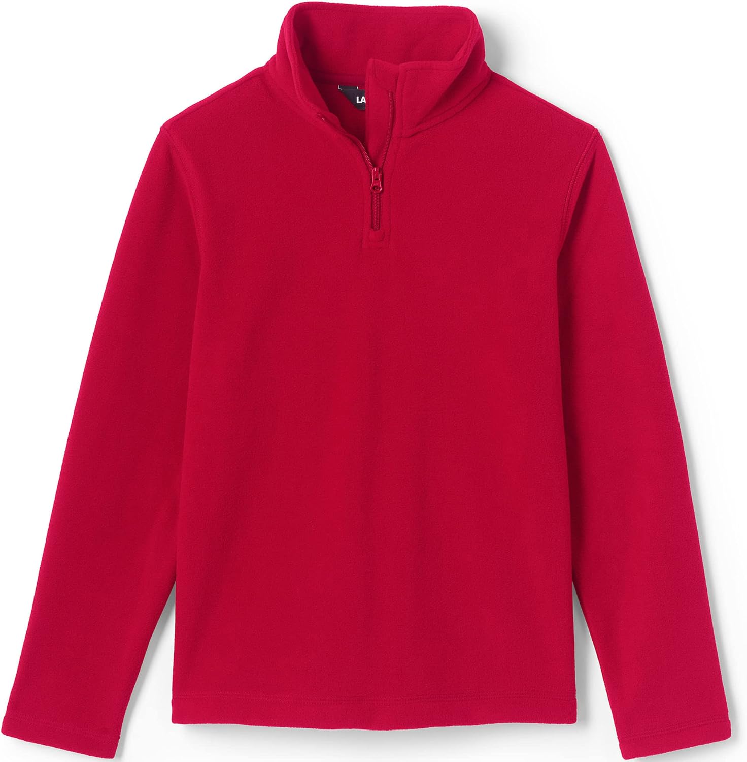 Lands' End School Uniform Kids Lightweight Fleece Quarter Zip Pullover