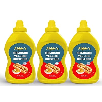 Abbie's Squeeze Yellow Mustard, 255 g, Product of USA (Pack of 3)