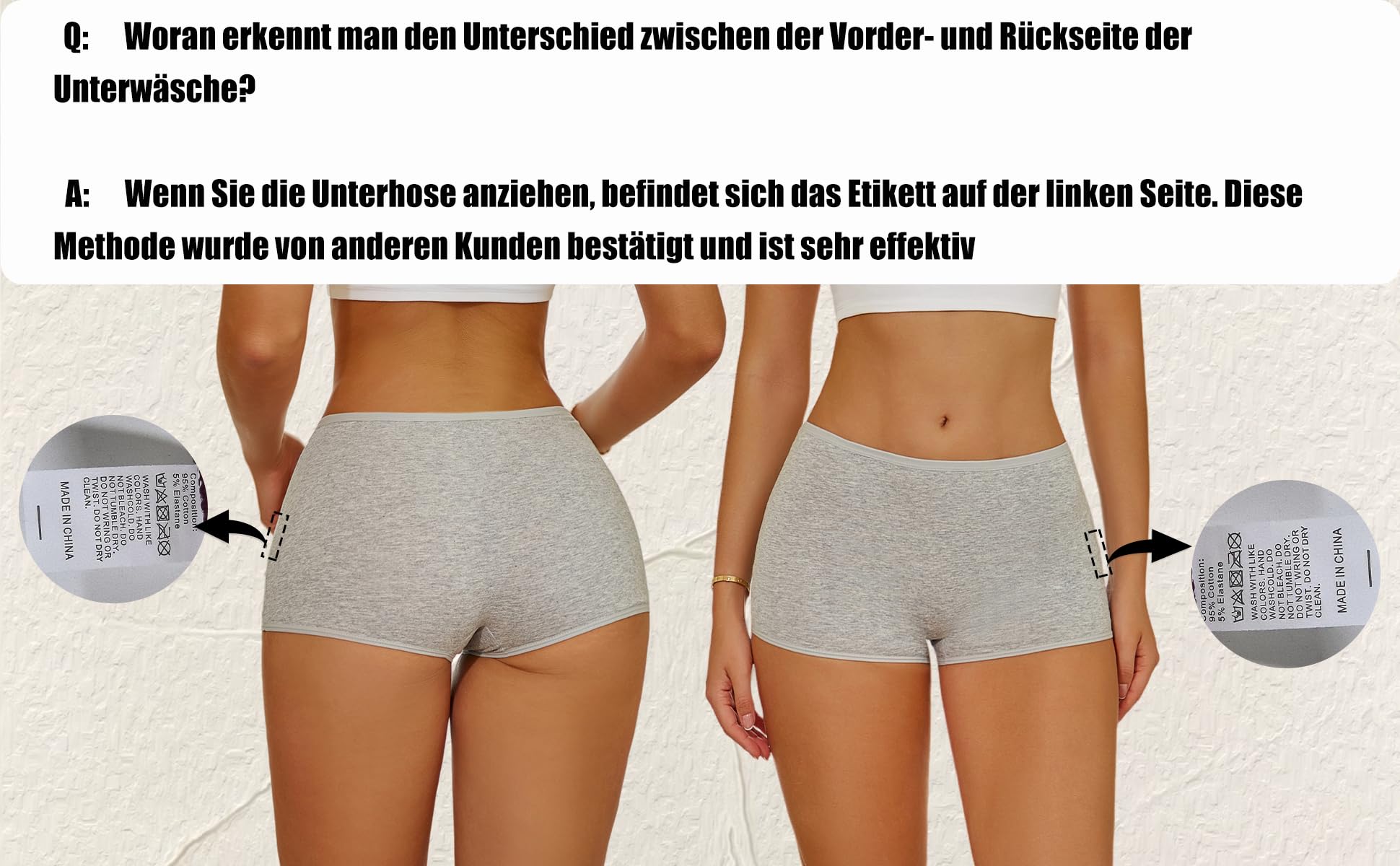ALL OF SHE Boxershorts Damen Baumwolle–Unterwäsche Frauen Bequem und Unterhosen Atmungsaktiv, Pantys Damen Für Alltag, 6 Stück, Größen S-XXL