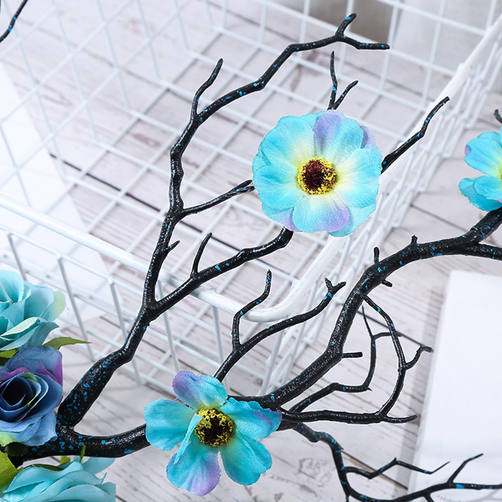 Kopfschmuck aus Horn mit Blumenmuster, für Kinder, Mädchen, Jungen, verstellbare Größe, perfekt für Partys und Feiern, florales Hirschkopfstück, 10 Stück
