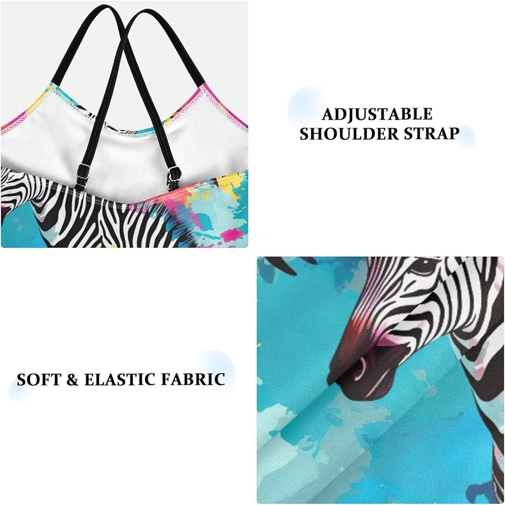 Amazon.com: Toddler Zebra Animal Tie Dye One Piece Swimsuits for