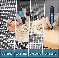 Vista 3 de Kit de herramientas rotativas inalámbricas – Herramientas rotativas eléctricas de 5 velocidades con 84 accesorios, herramienta rotativa de potencia