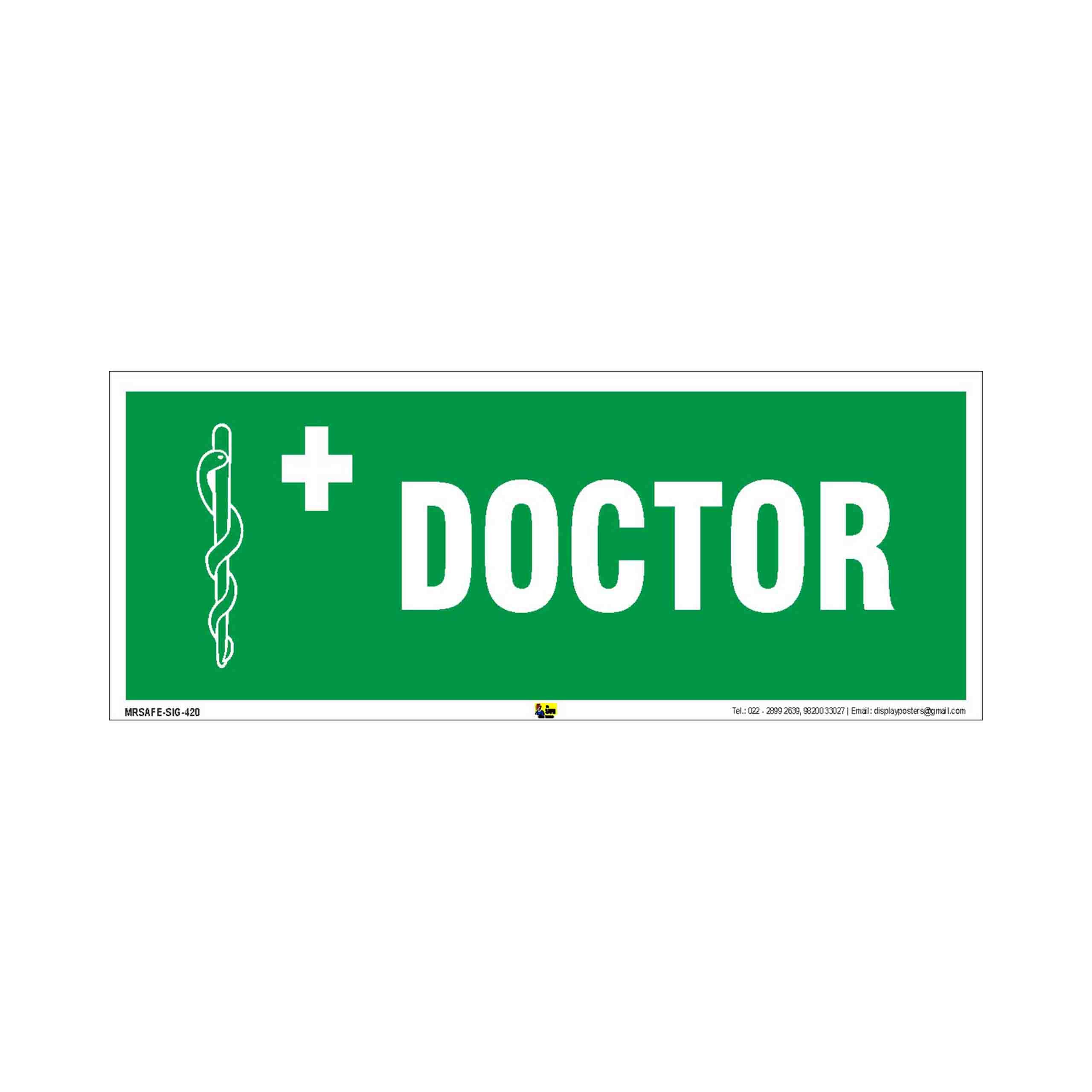Mr. Safe - Doctor Sign PVC Sticker 15 Inch X 6 Inch (B07BZFJYDS) Amazon Price History, Amazon Price Tracker