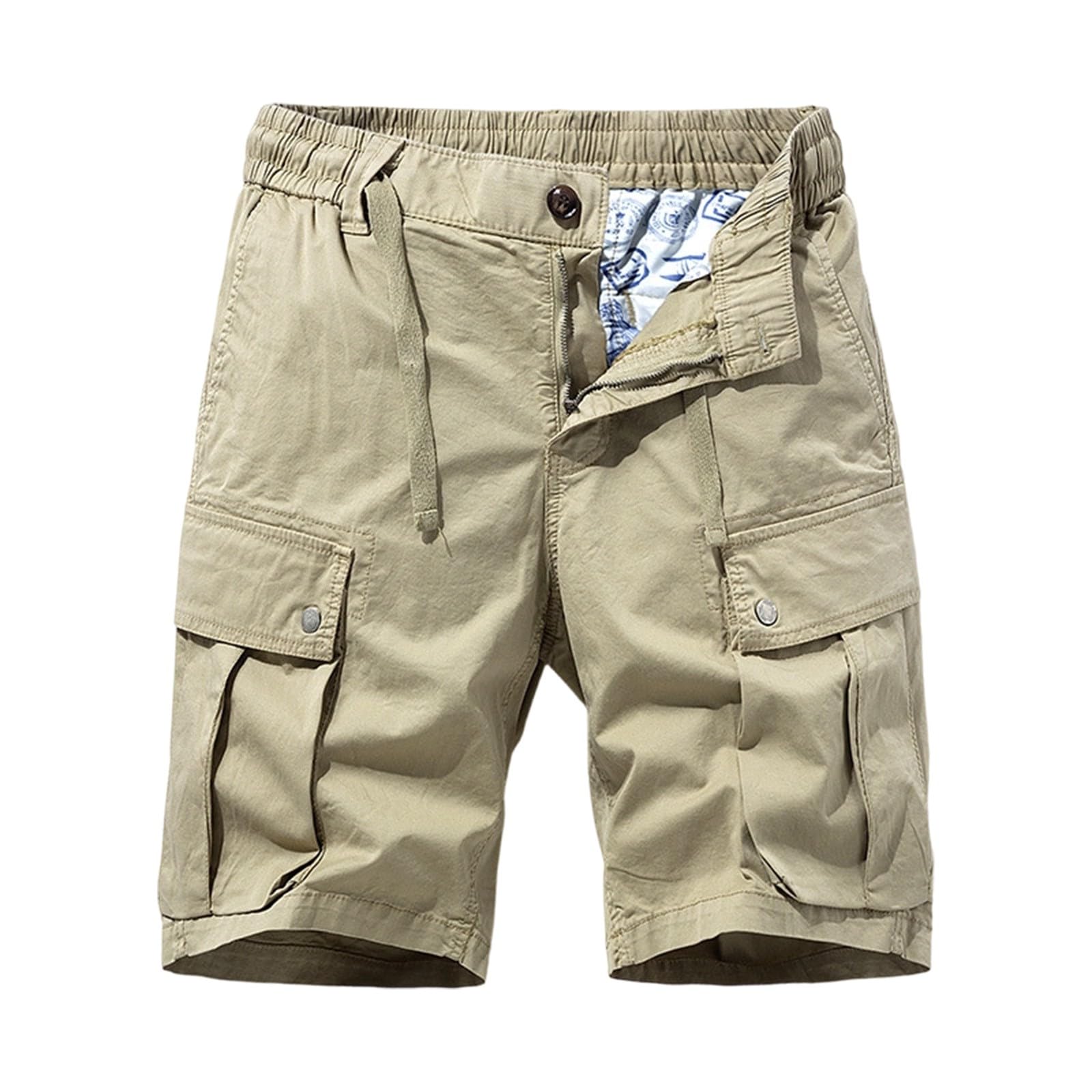 Short cargo pour homme coupe ample taille élastique confortable - 8