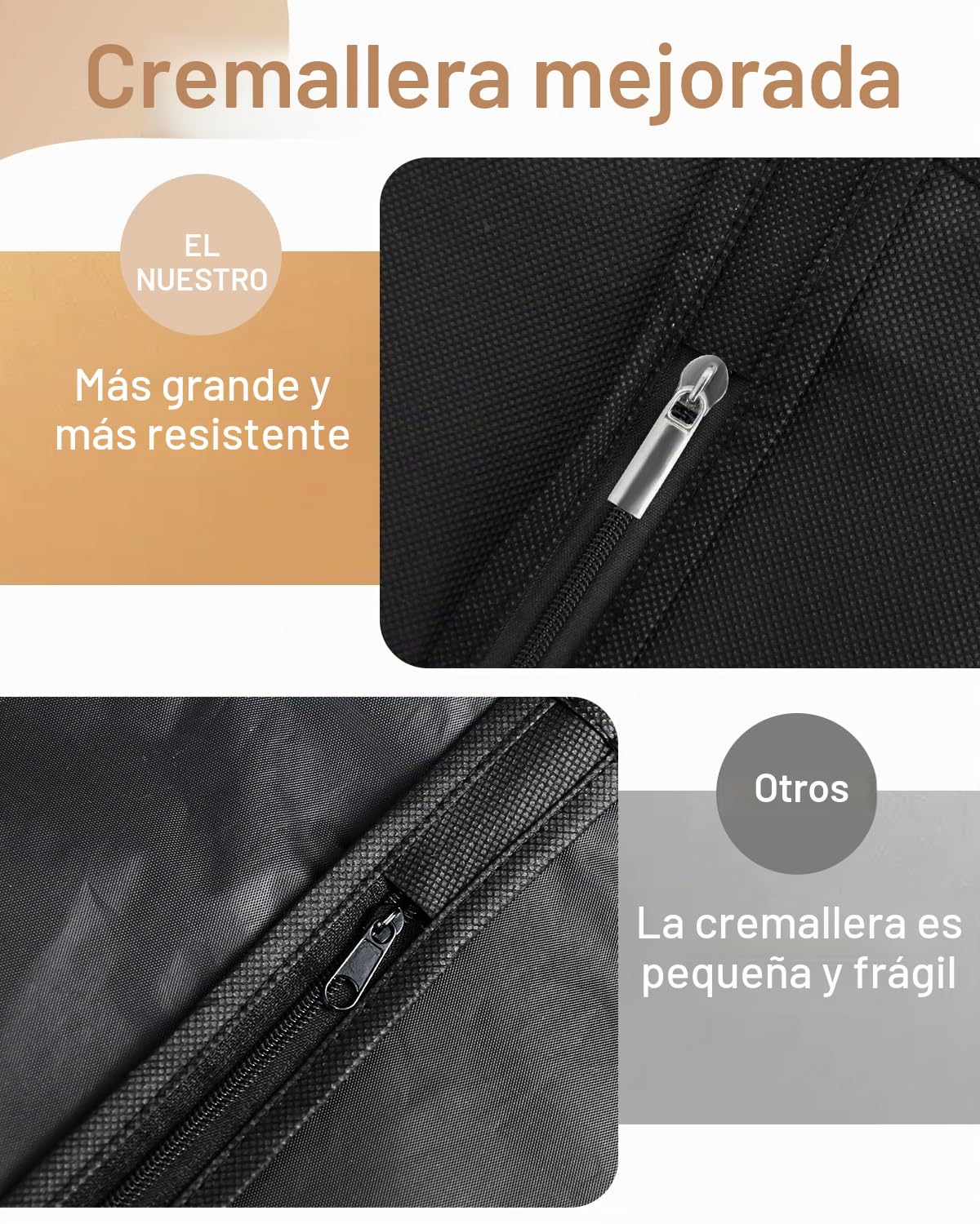 4PCS 152 x 60 cm Fundas Ropa Plegable, Portatrajes Largos a prueba de Polvo y Humedad, Transpirable Bolsas de Ropa Fundas con Cremallera para Vestidos Largos,Trajes, Abrigos
