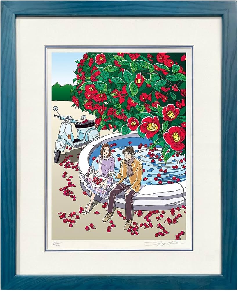 Amazon | わたせせいぞう 版画（シルクスクリーン）「カメリアの泉～In