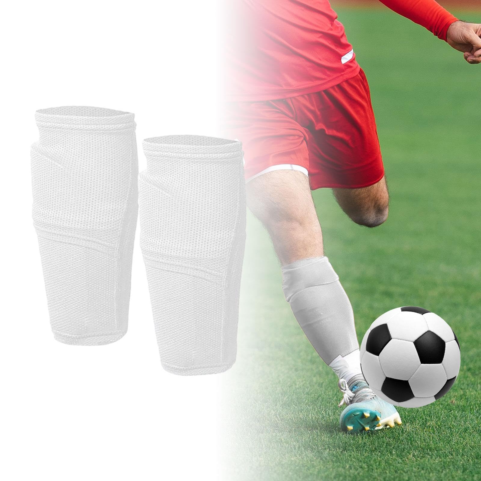 6 X Fußball Schienbeinschutz Socken, Schutz, Langlebige Spieler, Anfänger, Beinärmel, Fußball Schienbeinschutz, Unterstützung für Sport, Radfahren, zu