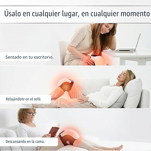 Miniatura 8 de FORTHIQ Masajeador de rodilla inteligente para aliviar el dolor con terapia de calor y luz roja, edición actualizada 2026, relaja los músculos