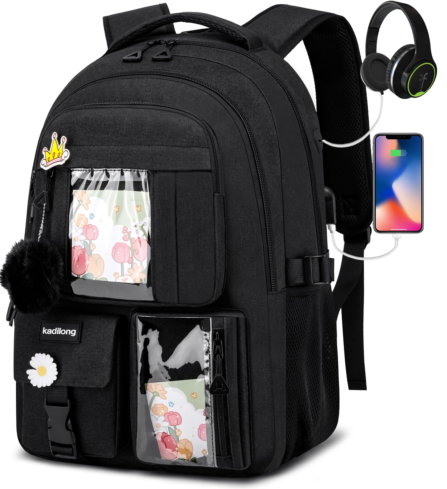 Amazon.com: kadilong School Backpacks for Teen Girls Bookbag for