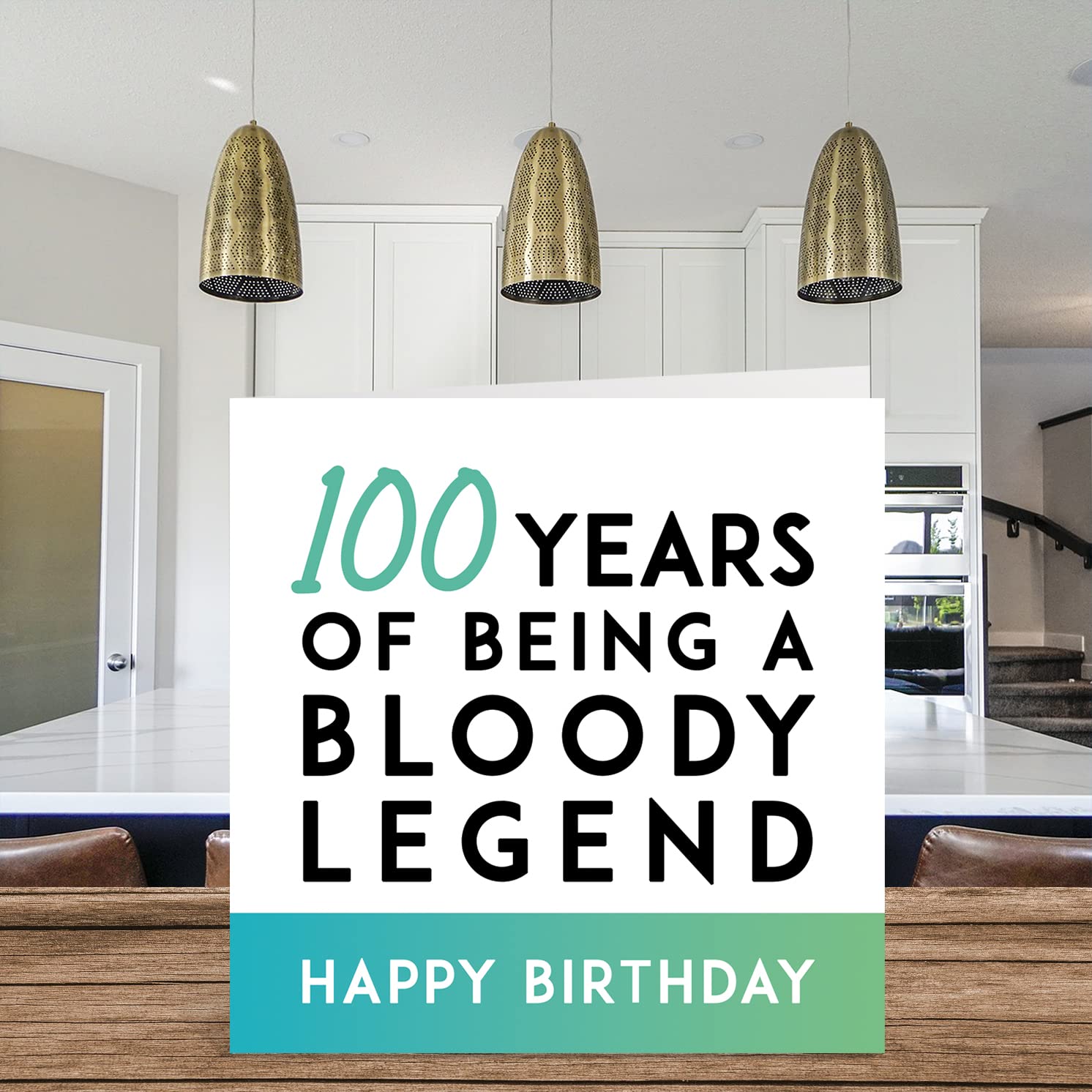 Biglietto di auguri per il 100° compleanno per uomini e donne